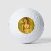 bikini-meisjeskunst golfballen (Voorkant)