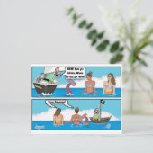 BIKINI MERMAIDS JOKE BRIEFKAART (Staand voorkant)