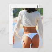 Bikini-model Briefkaart (Voorkant / Achterkant)