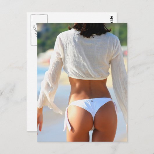 Bikini-model Briefkaart (Voorkant / Achterkant)