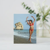 Bikini Model Dansend Thunder_Cove Briefkaart (Staand voorkant)