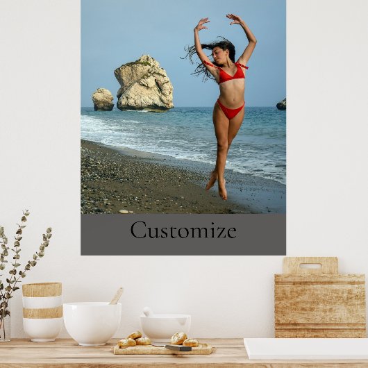 Bikini Model Dansend Thunder_Cove Poster (Keuken)