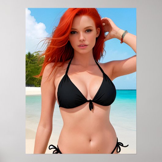 Bikini-model Poster (Voorkant)