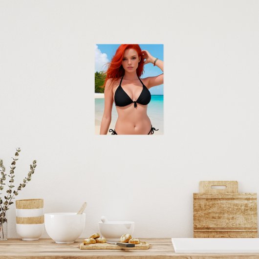 Bikini-model Poster (Keuken)