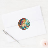  Bikini Pin-up Ronde Sticker (Envelop)