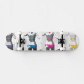 ~Bikini~ POP ART SKATE DECK, PAS HET AAN! Skateboard (Horizontaal)