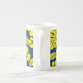 BIKINI ROSE (BLEU/JAUNE) BONE CHINA MUG (Dos)