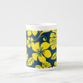 BIKINI ROSE (BLEU/JAUNE) BONE CHINA MUG (Devant)