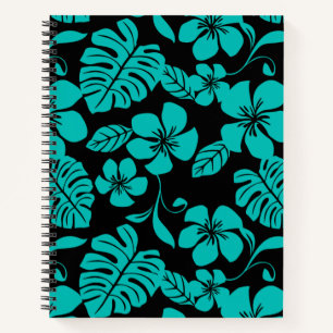 BIKINI ROSE (NOIR/TURQUOISE) Carnet spiral
