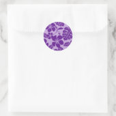 BIKINI ROSE (PURPLE x 2) STICKER ROND CLASSIQUE (Sac)