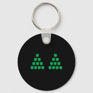 Bikini stijl Shamrock Ierse St. Patricks Dag Funn Sleutelhanger