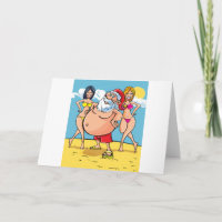bikini strand santa claus