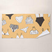 Bikini tropical : Motif d'été à main (Serviette de bain)