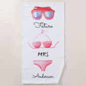 Bikinibril Future Mrs-strandhanddoek Strandlaken (Voorkant)