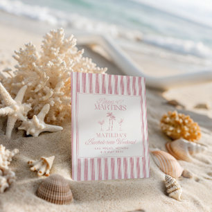 Bikinis en martinis Elegante  vrijgezellenfeest Kaart