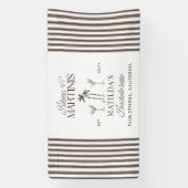 Bikinis en martinis Elegante vrijgezellenfeest Spandoek (Verticaal)