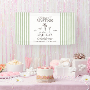 Bikinis en martinis Elegante vrijgezellenfeest Spandoek