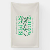 Bikini's en Martini's - Leuke vrijgezellenfeest Spandoek (Verticaal)