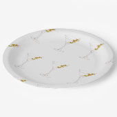 Bikini's en Martini's Papieren Bordje (Gekanteld)