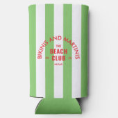 Bikini's en Martini's The Beach Club Green Stripe (Achterkant)
