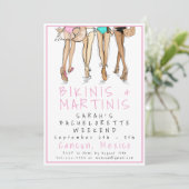 Bikinis & Martinis Bachelorette-feestweekend Kaart (Staand voorkant)