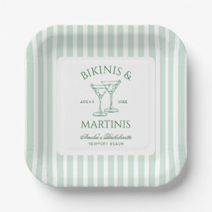 Bikinis & Martinis Bachelorette Papieren Bordje
