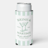 Bikini's & Martinis Groene Bachelorette (Seltzer Voorkant)