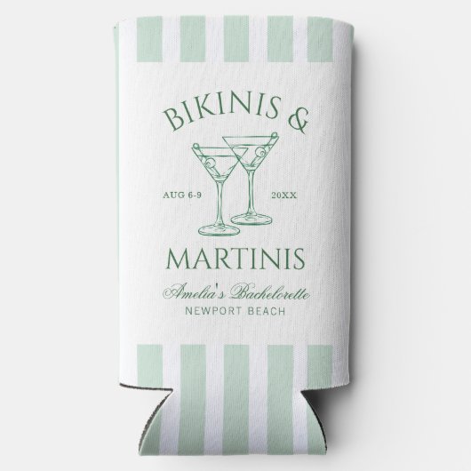 Bikini's & Martinis Groene Bachelorette (Achterkant)
