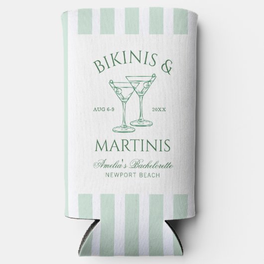 Bikini's & Martinis Groene Bachelorette (Voorkant)