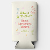 Bikini's & Martinis Hand getrokken Bachelorette (Voorkant)