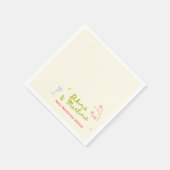 Bikini's & Martinis Hand getrokken Bachelorette Servet (Hoek)