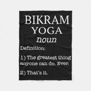 Bikram Yoga-instructeur Funny Fake Definitie Gezeg Fleece Deken