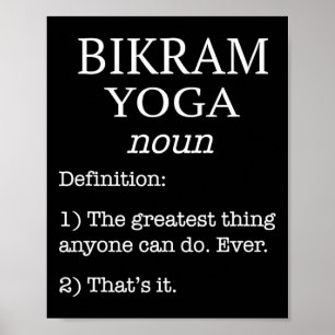 Bikram Yoga-instructeur Funny Fake Definitie Gezeg Poster