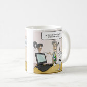Bilan comptable douteux Punny Coffee Mug (Devant droit)