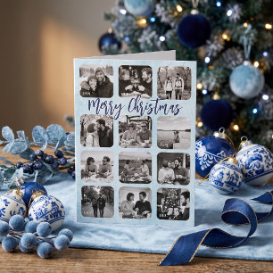 Bilan de l'année 12 Photo Carte de Noël pour Cou