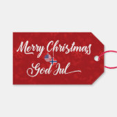 Bilateraal Noors Amerikaans cadeau voor feestdagen Cadeaulabel (Voorkant (Horizontaal))