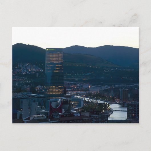 Bilbao al atardecer briefkaart (Voorkant)