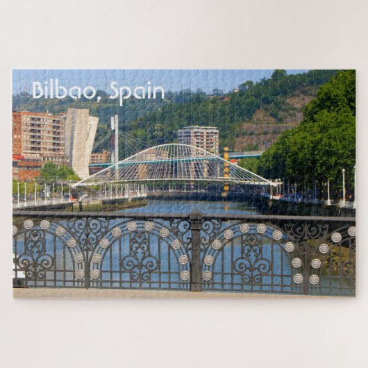 Bilbao: drie bruggen, Baskisch Spanje Legpuzzel (Horizontaal)