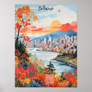 Bilbao Espagne Voyage Art Mural de Ville Esthétiqu