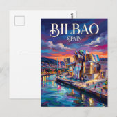 Bilbao Spanje Briefkaart (Voorkant / Achterkant)