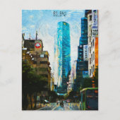 Bilbao Spanje Olieverf Illustratie Stad Briefkaart (Voorkant)