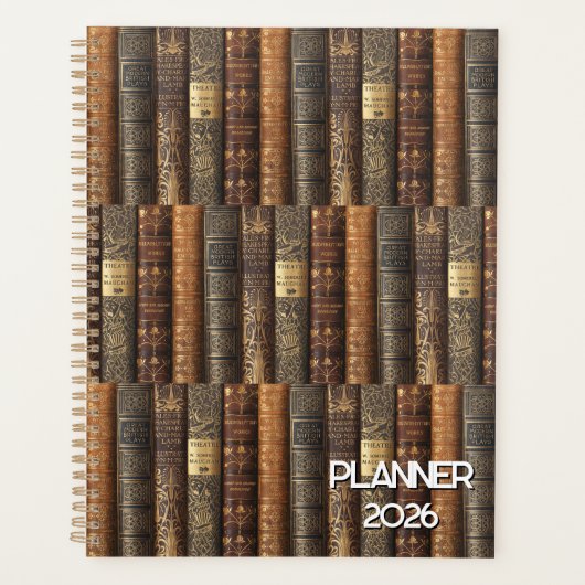 Bilbiophile (thème théâtre) Planner 2026 (Devant)
