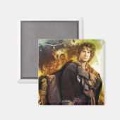 BILBO BAGGINS™ en het bedrijf Dwarves Graphic Magneet (Voorkant / Achterkant)