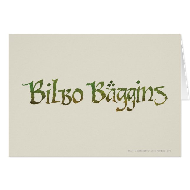 BILBO BAGGINS™ getextureerd (Voorkant Horizontaal)