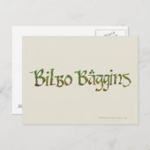 BILBO BAGGINS™ getextureerd Briefkaart (Voorkant / Achterkant)
