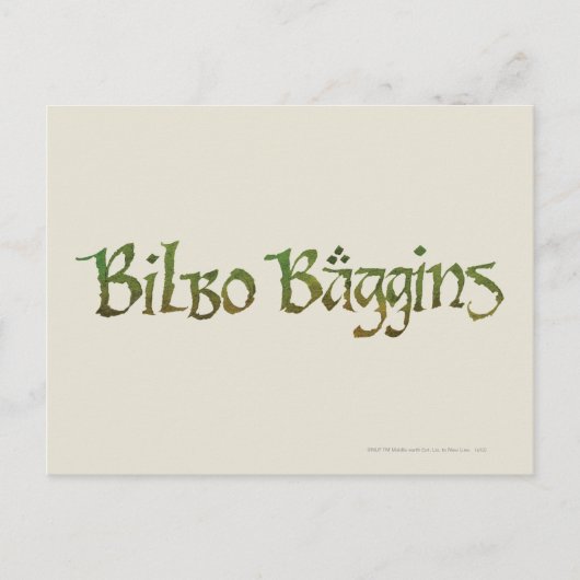 BILBO BAGGINS™ getextureerd Briefkaart (Voorkant)