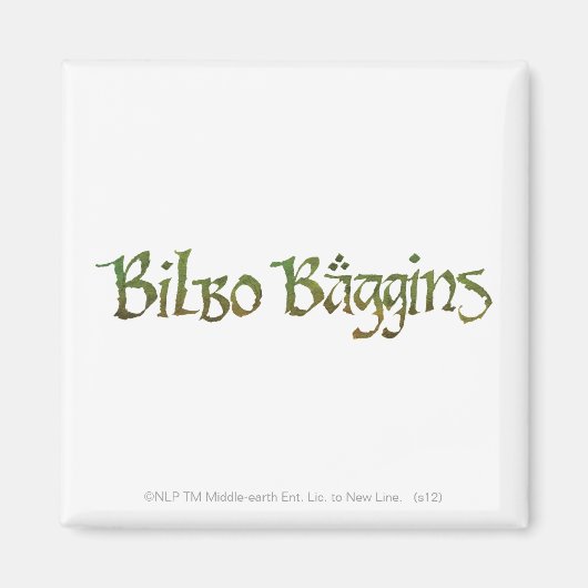 BILBO BAGGINS™ getextureerd Magneet (Voorkant)