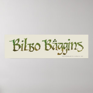 BILBO BAGGINS™ getextureerd Poster