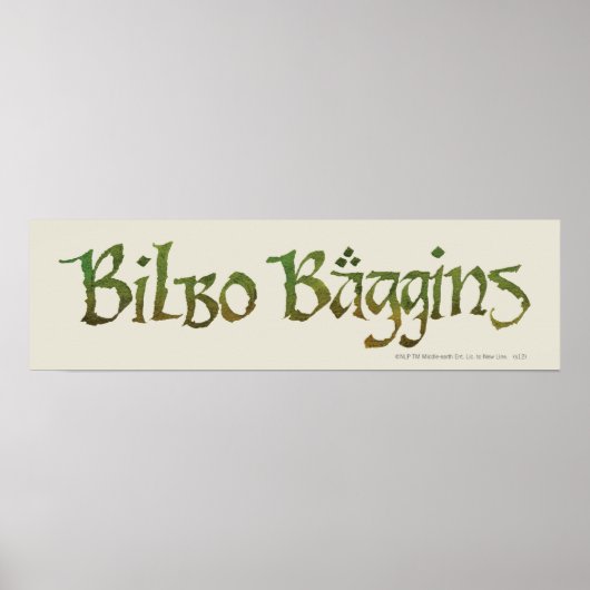 BILBO BAGGINS™ getextureerd Poster (Voorkant)