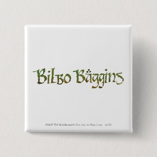 BILBO BAGGINS™ getextureerd Vierkante Button 5,1 Cm